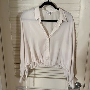Express Cream Button Down Shirt